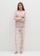 Pink fleece pyjama trousers regular fit_0