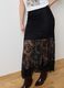 Long black skirt with lace details_3