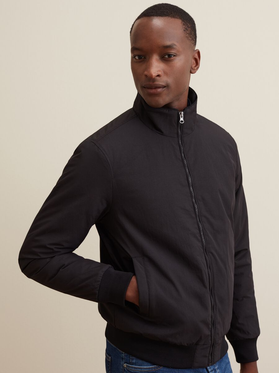 Bomber full-zip a collo alto_1