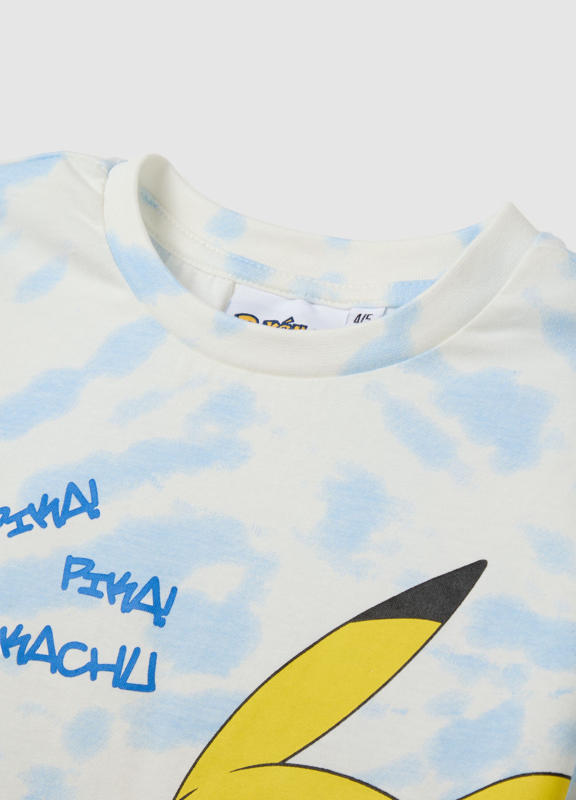 Set da bambino in puro cotone multicolor regular fit con stampa Pokémon
