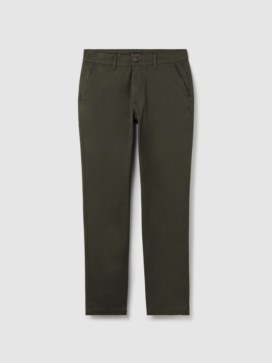 Slim-fit chinos in stretch twill_4