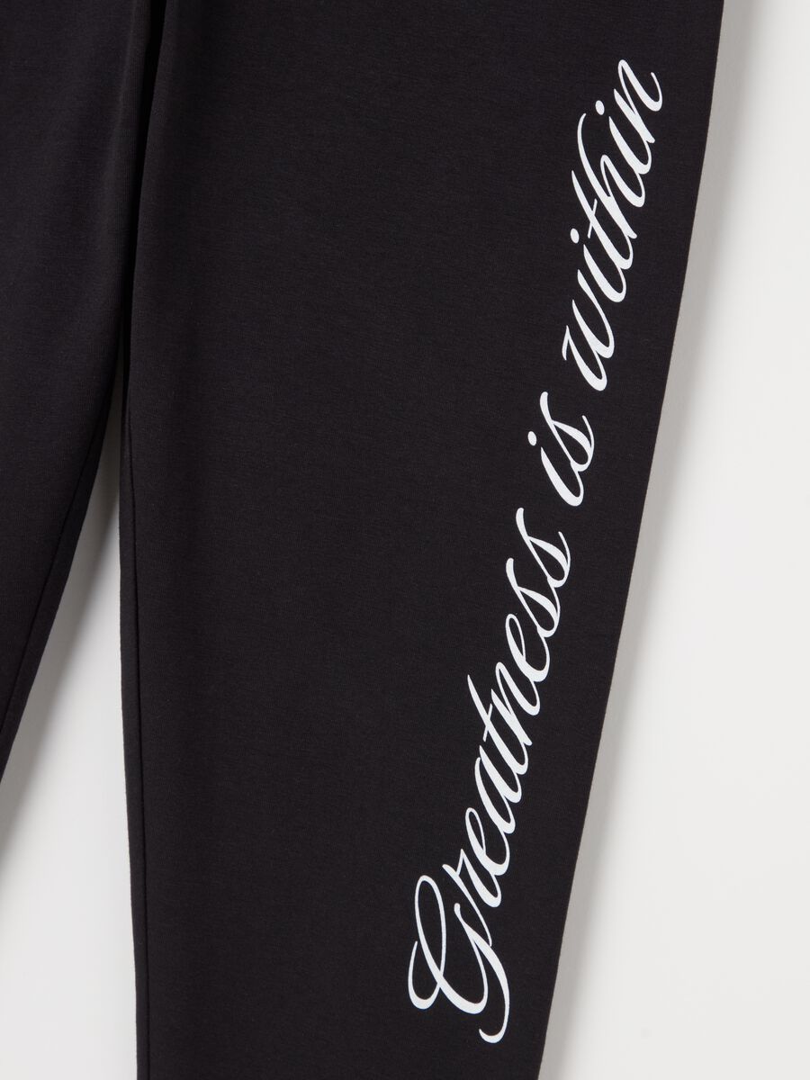 Cropped leggings with print_5