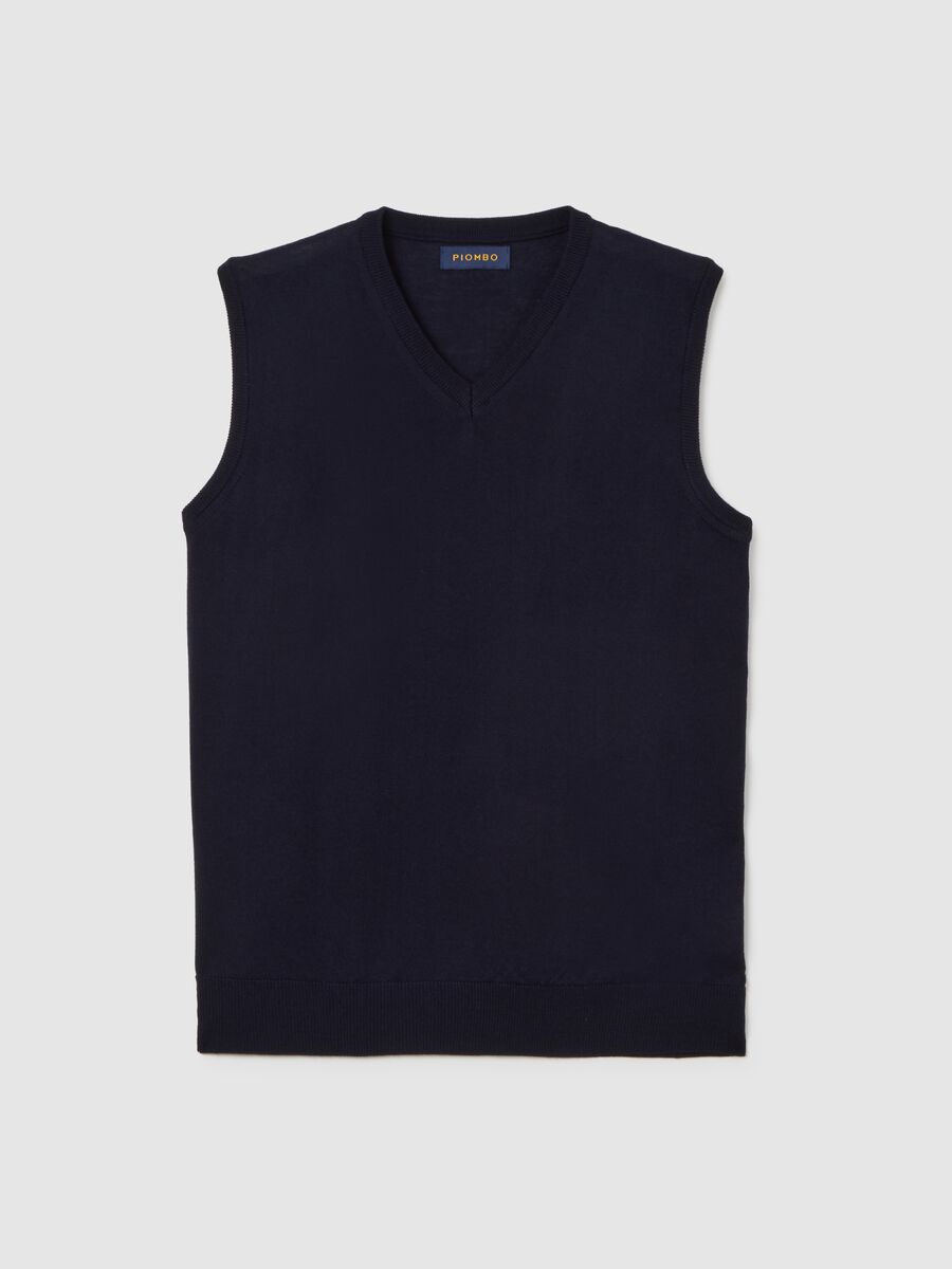 Merino Wool Blue Vest_0