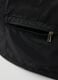 Black shoulder bag with front pocket and zip closure_2