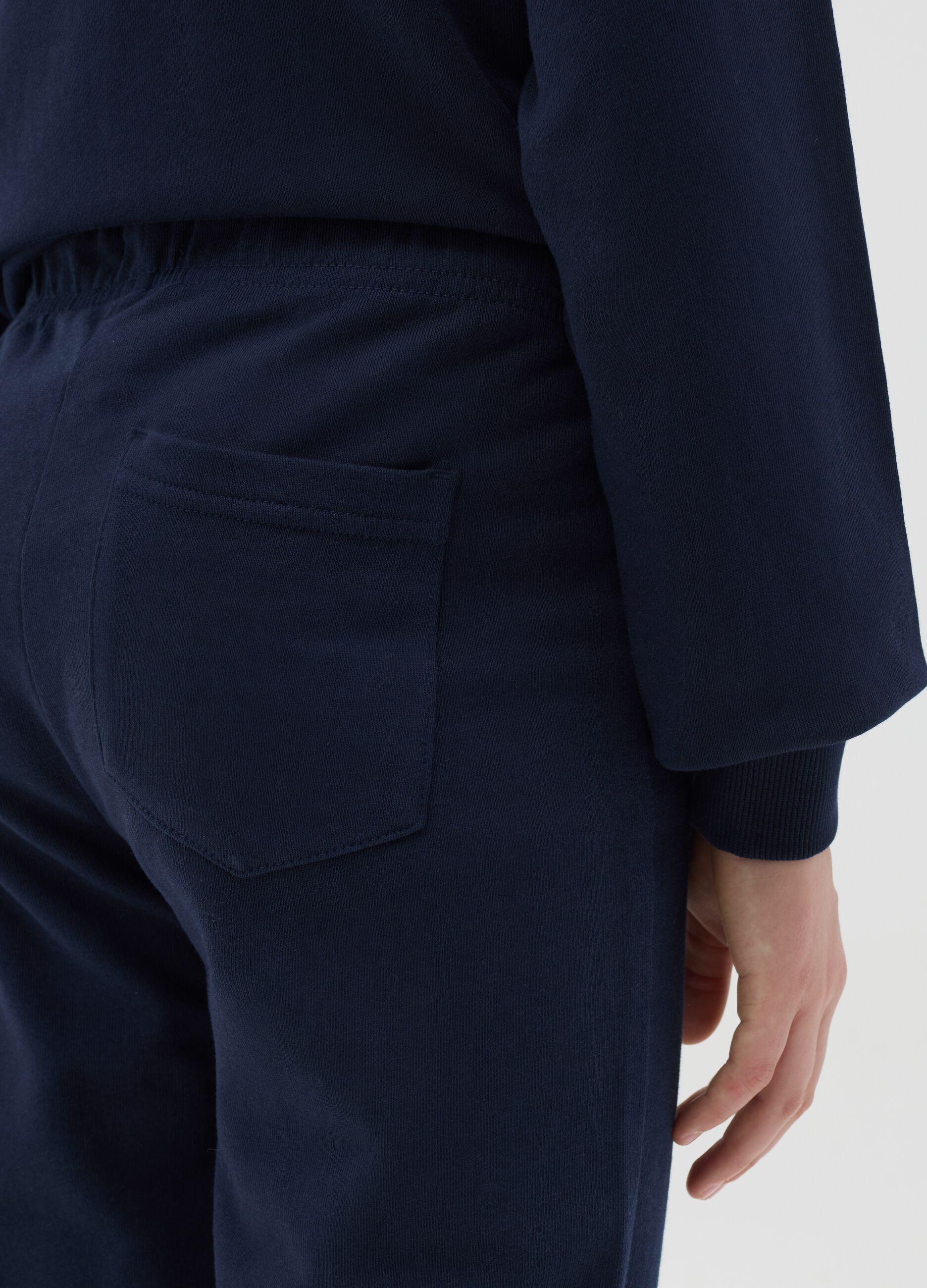 Joggers in cotone con coulisse 
