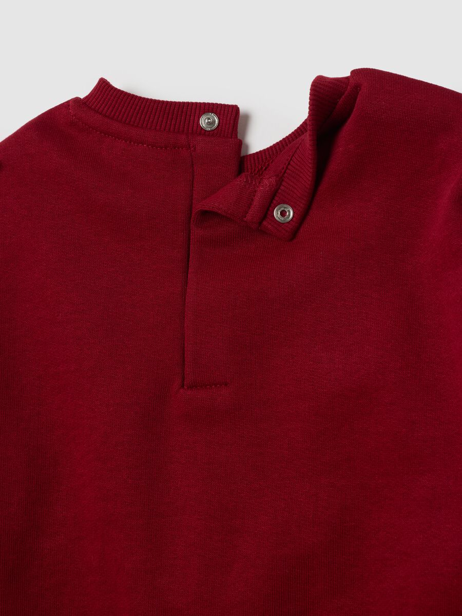 Red and grey pure cotton baby outfit_3