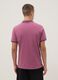 Polo in cotone elasticizzato viola regular fit_3