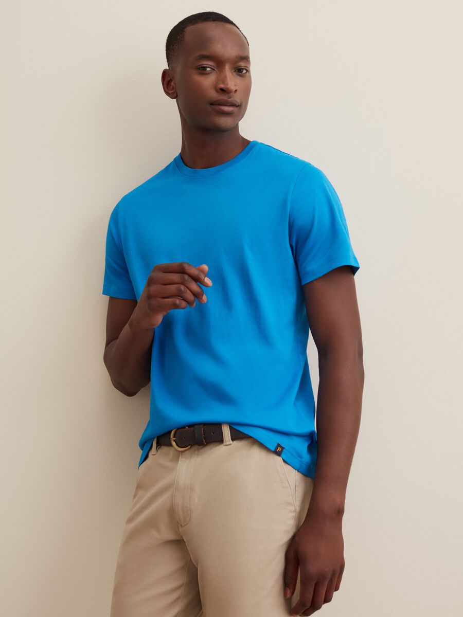 T-shirt in cotone Supima con scollo rotondo_1