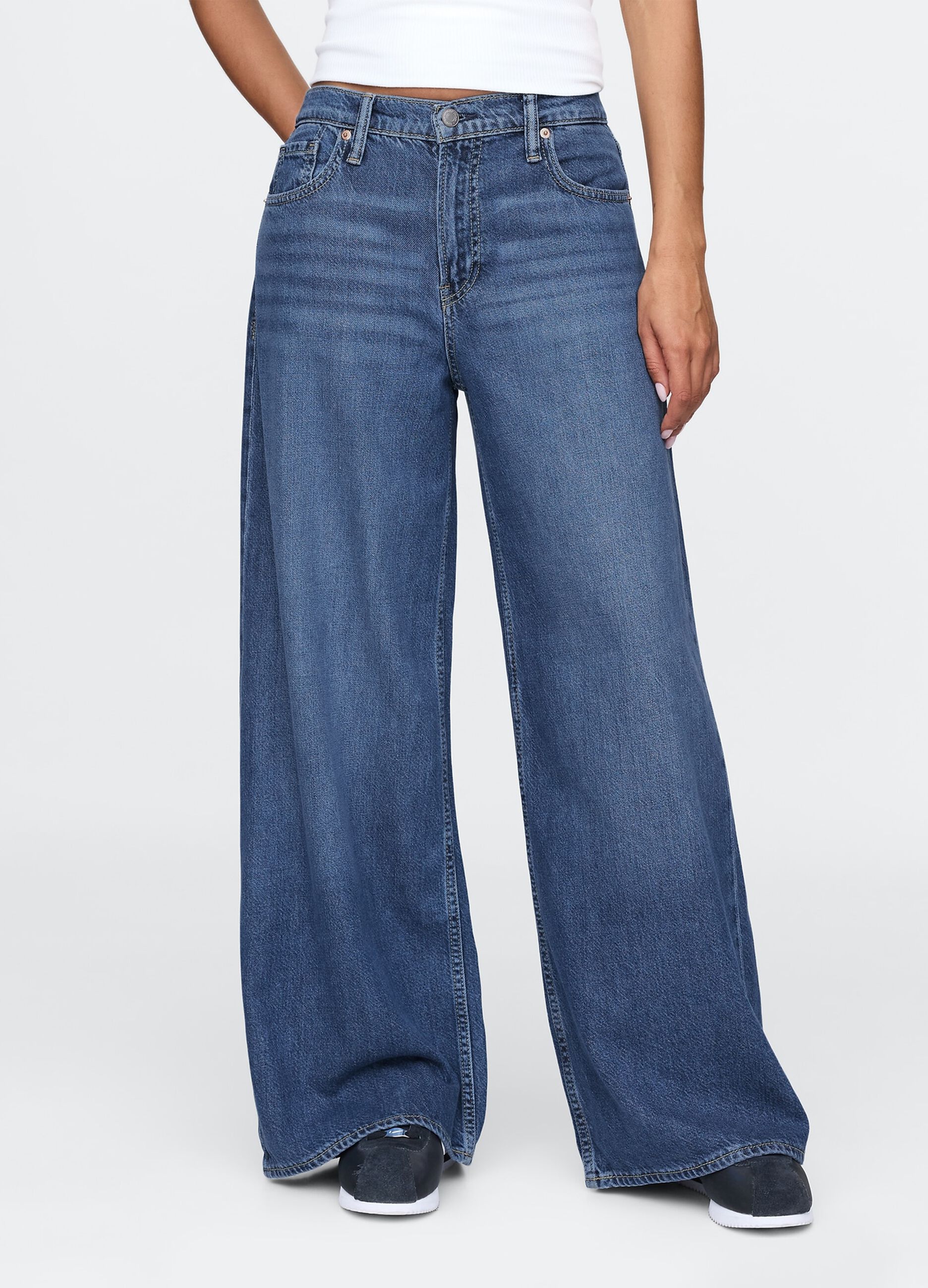 Wide Leg Denim Jeans Gap
