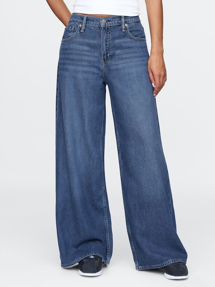 Wide Leg Denim Jeans Gap_1