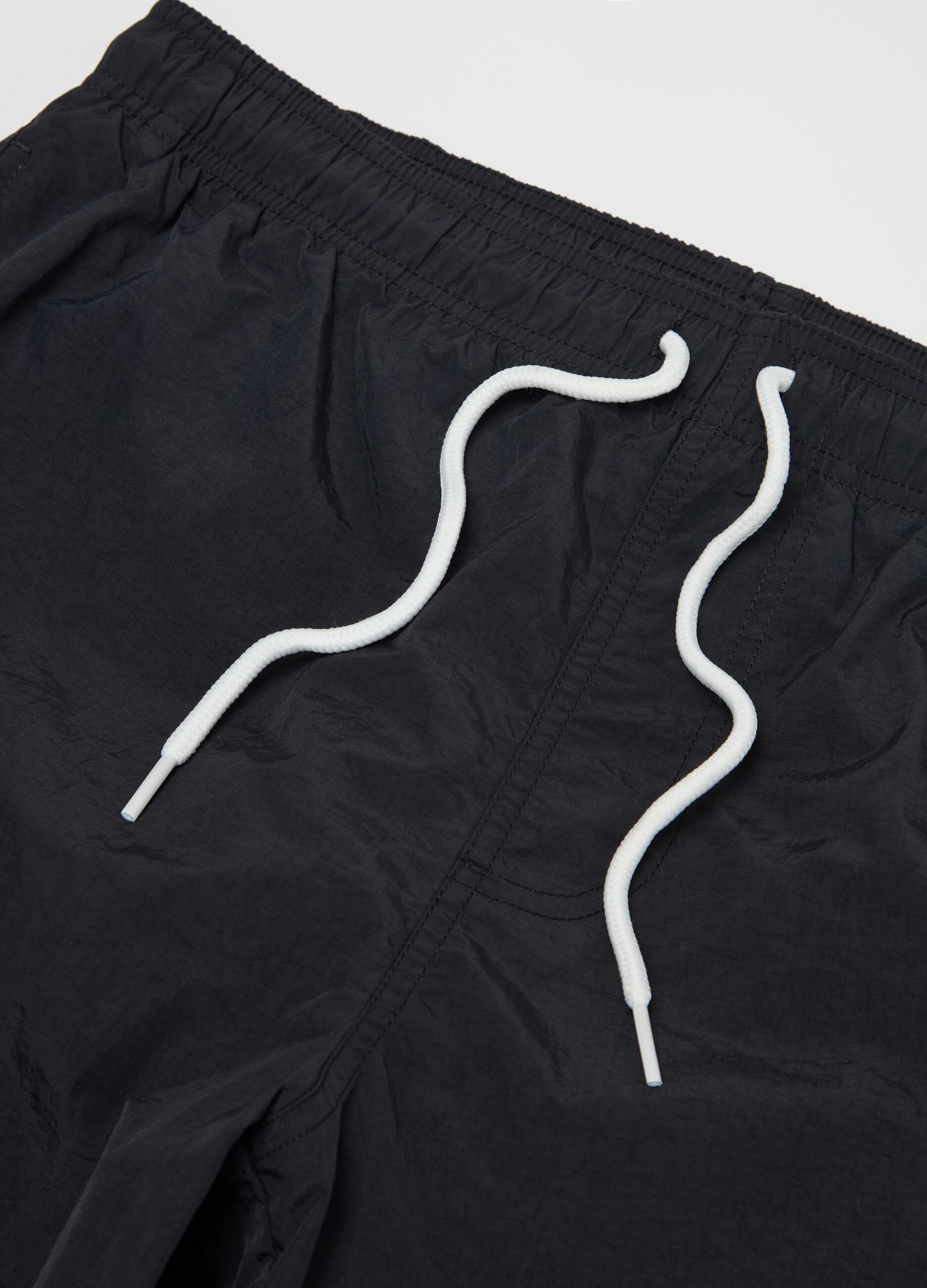Black swim boxers with waist elastic Milk+Hero