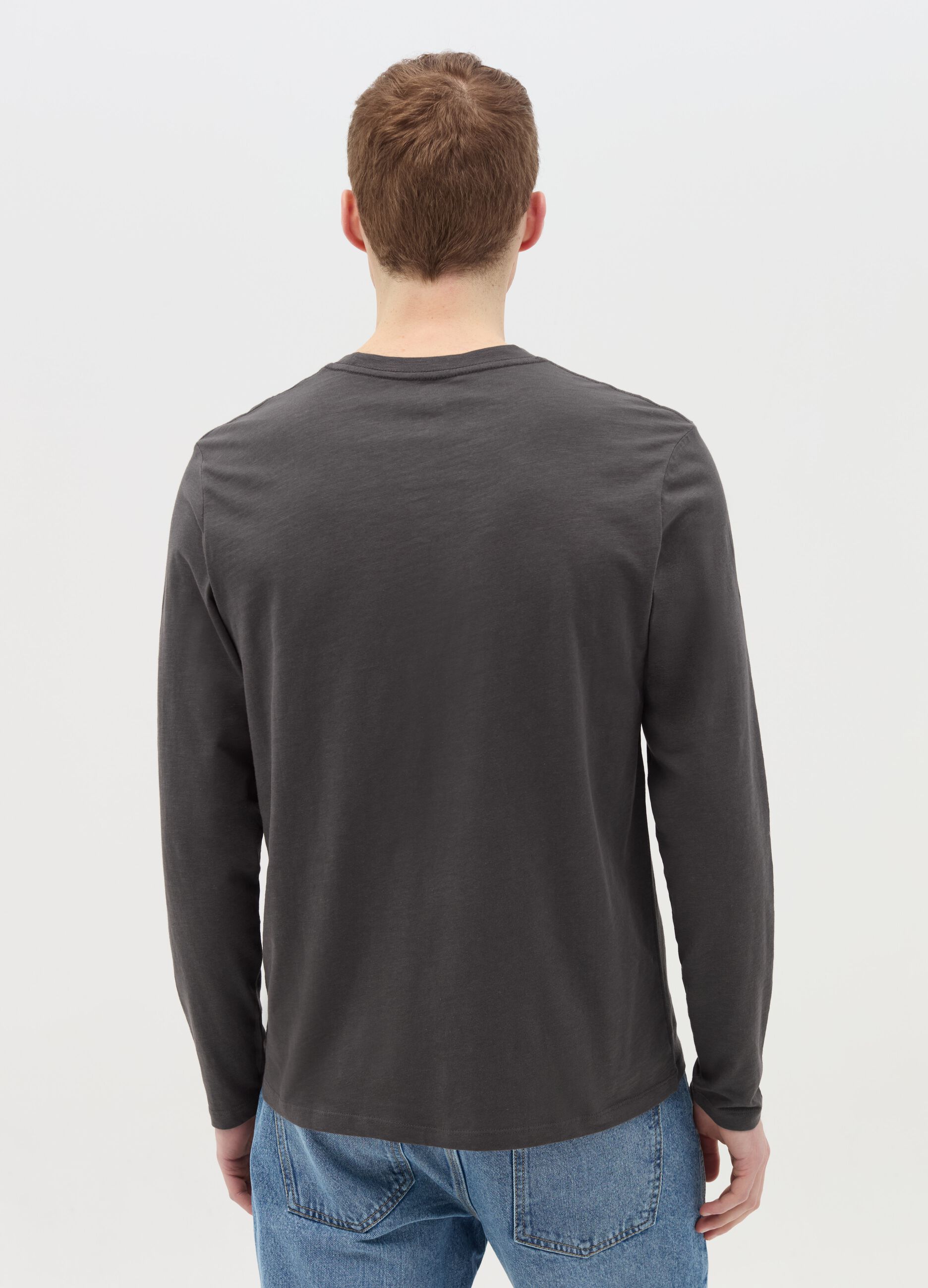 Long-sleeved T-shirt in cotton