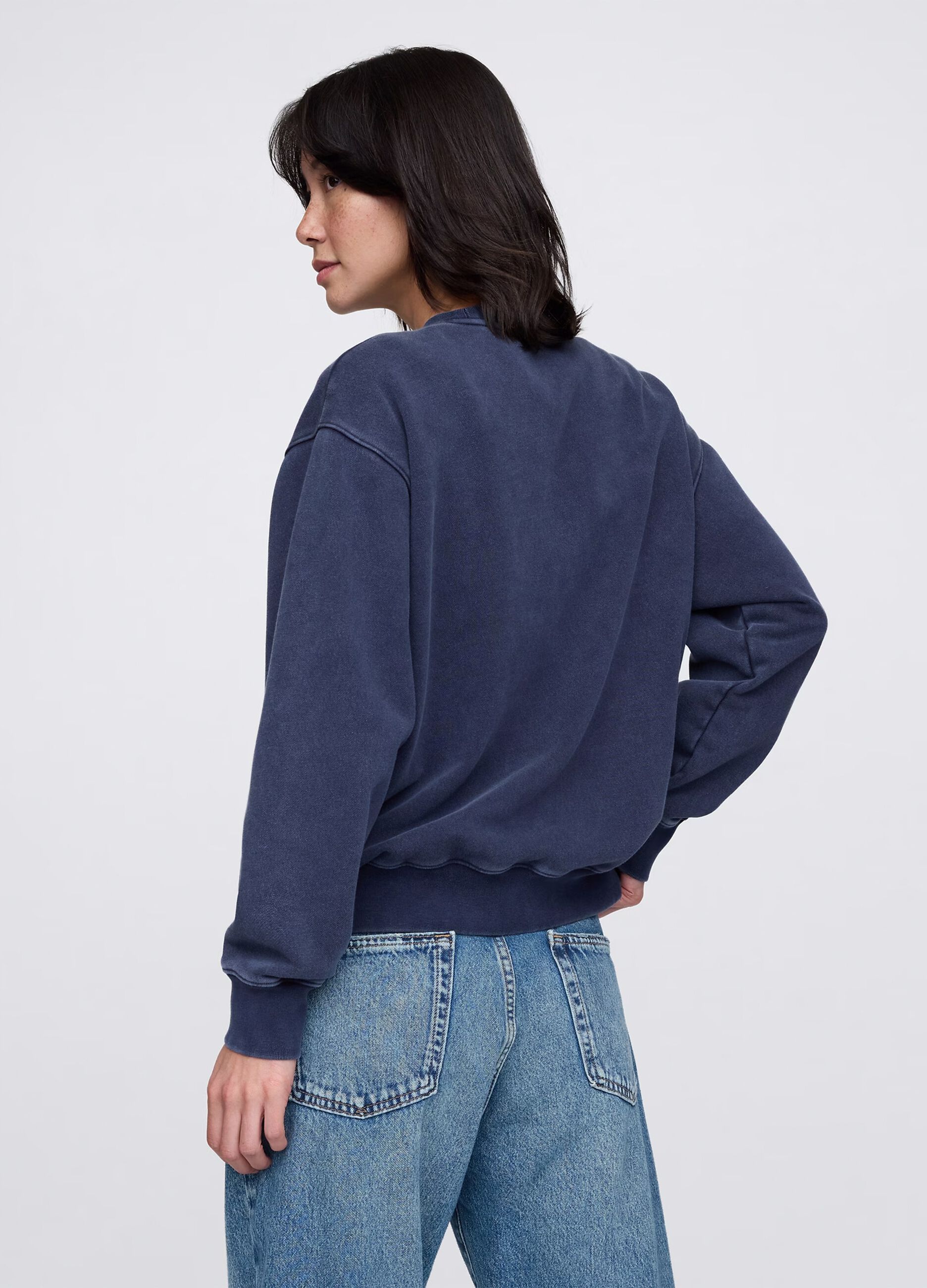 Blue sweatshirt with logo