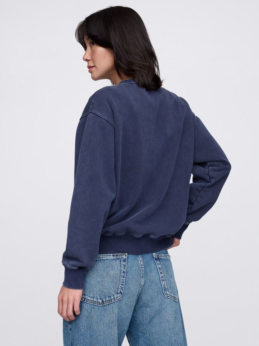 Blue sweatshirt with logo_2