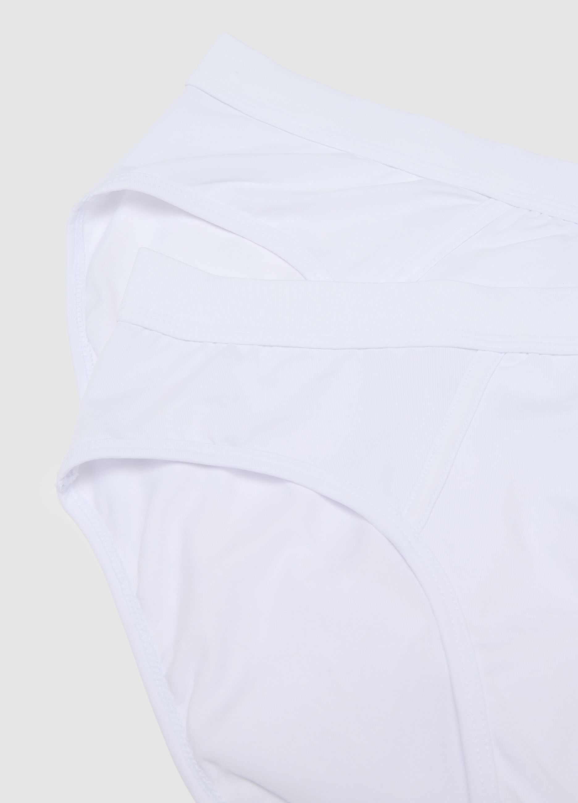 White Stretch Cotton Pack Assorted Briefs