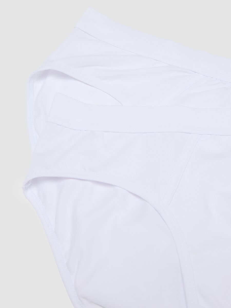 White Stretch Cotton Pack Assorted Briefs_5