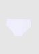 Girls' White Stretch Cotton Briefs_1