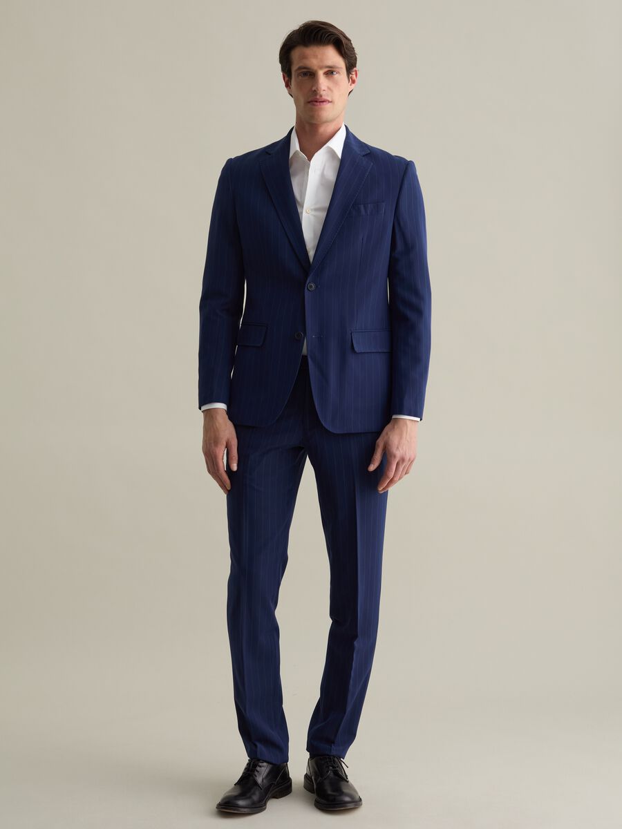 Easy-fit pinstriped trousers_0