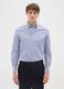 Multicolour cotton blend regular fit shirt_0