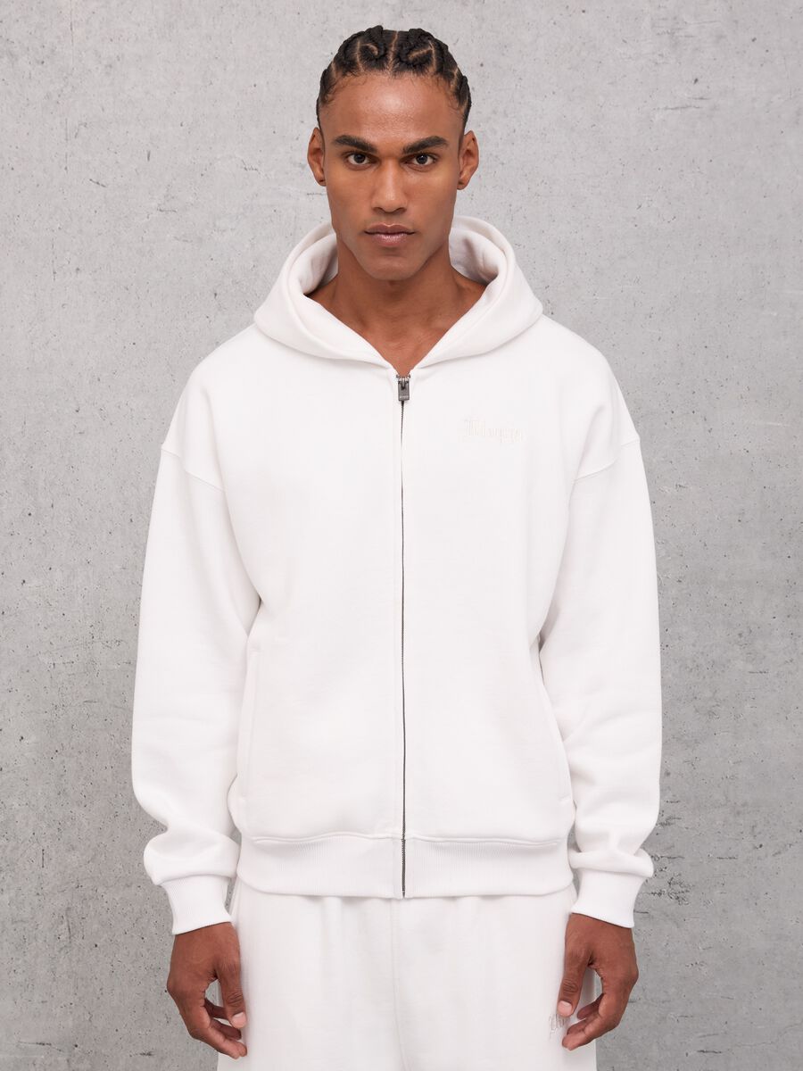 Zip Hoodie White_0