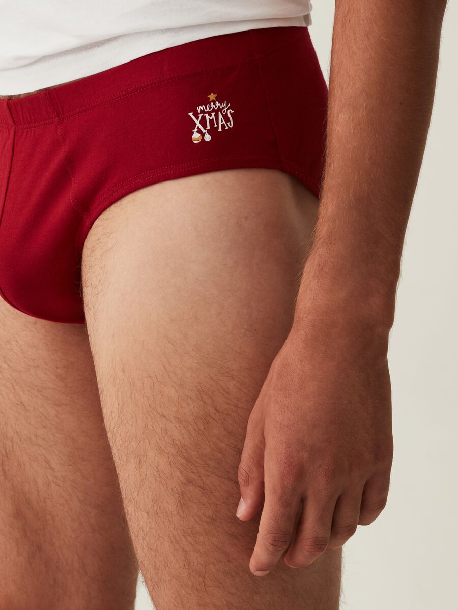 Slip in cotone con stampa natalizia_2