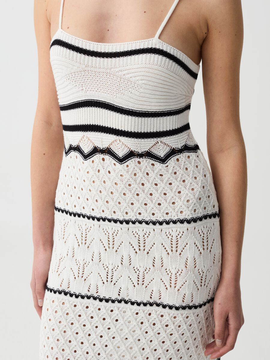 Long crochet dress with spaghetti straps_1