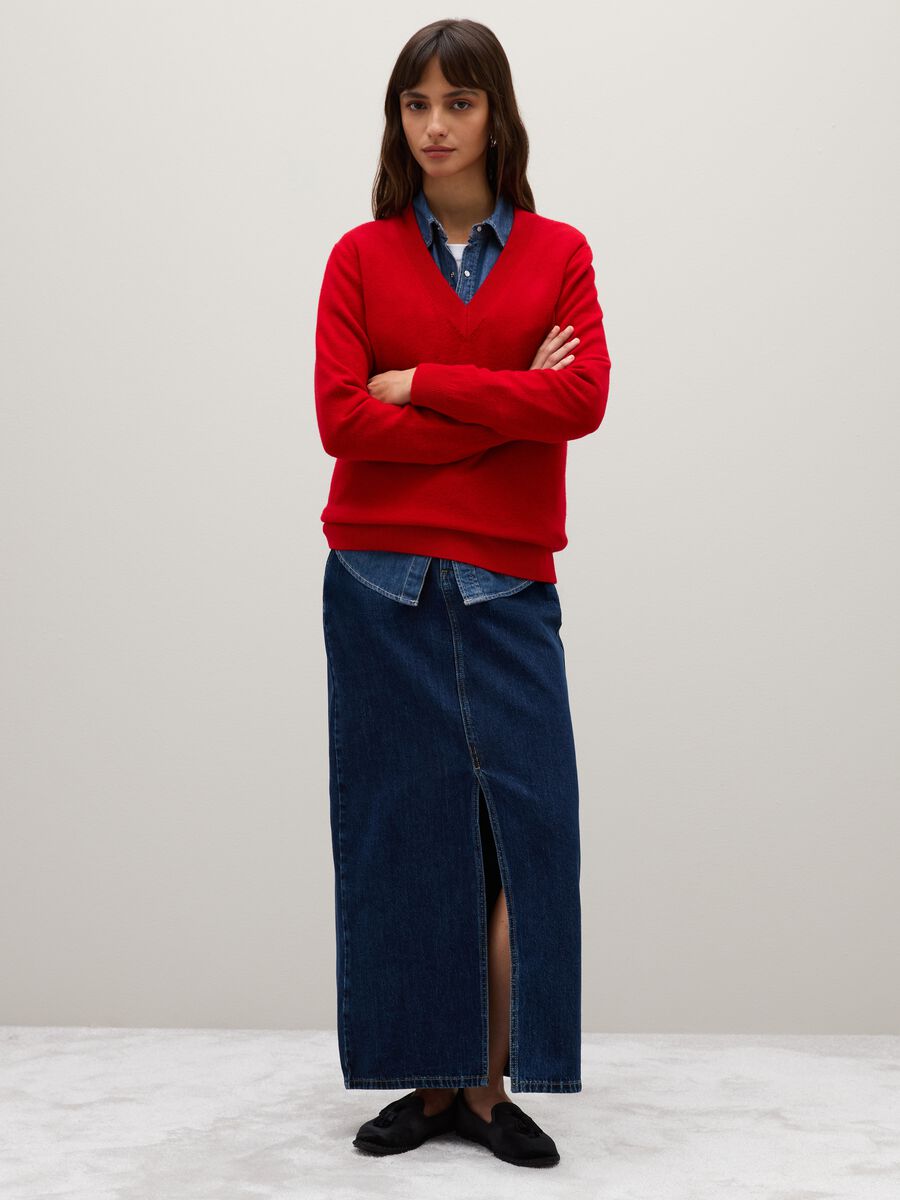 Maglione rosso in lana_1