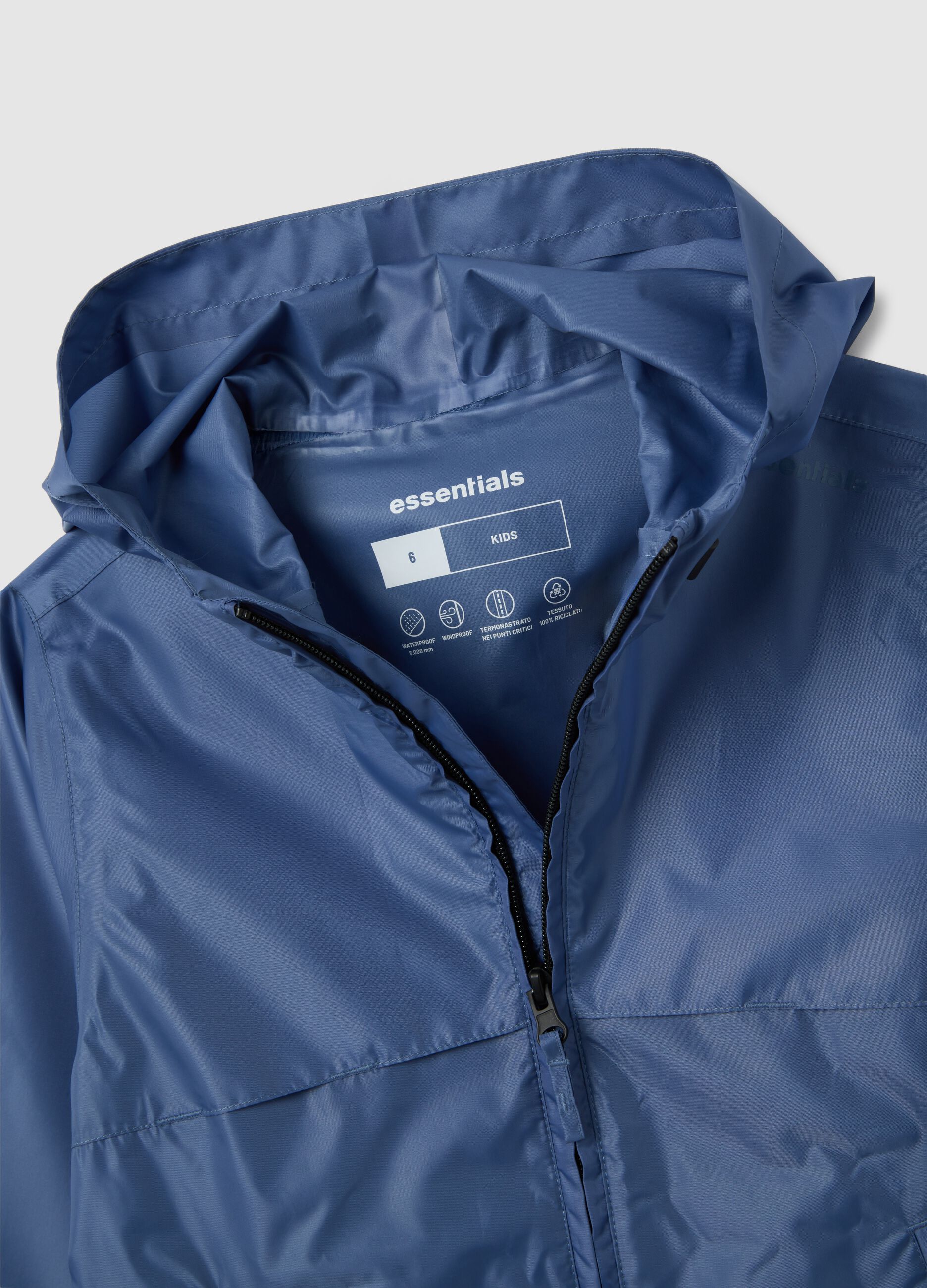 Blue Hooded Jacket for Boys