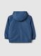 Giacca leggera blu da bambino regular fit con full zip e cappuccio_1