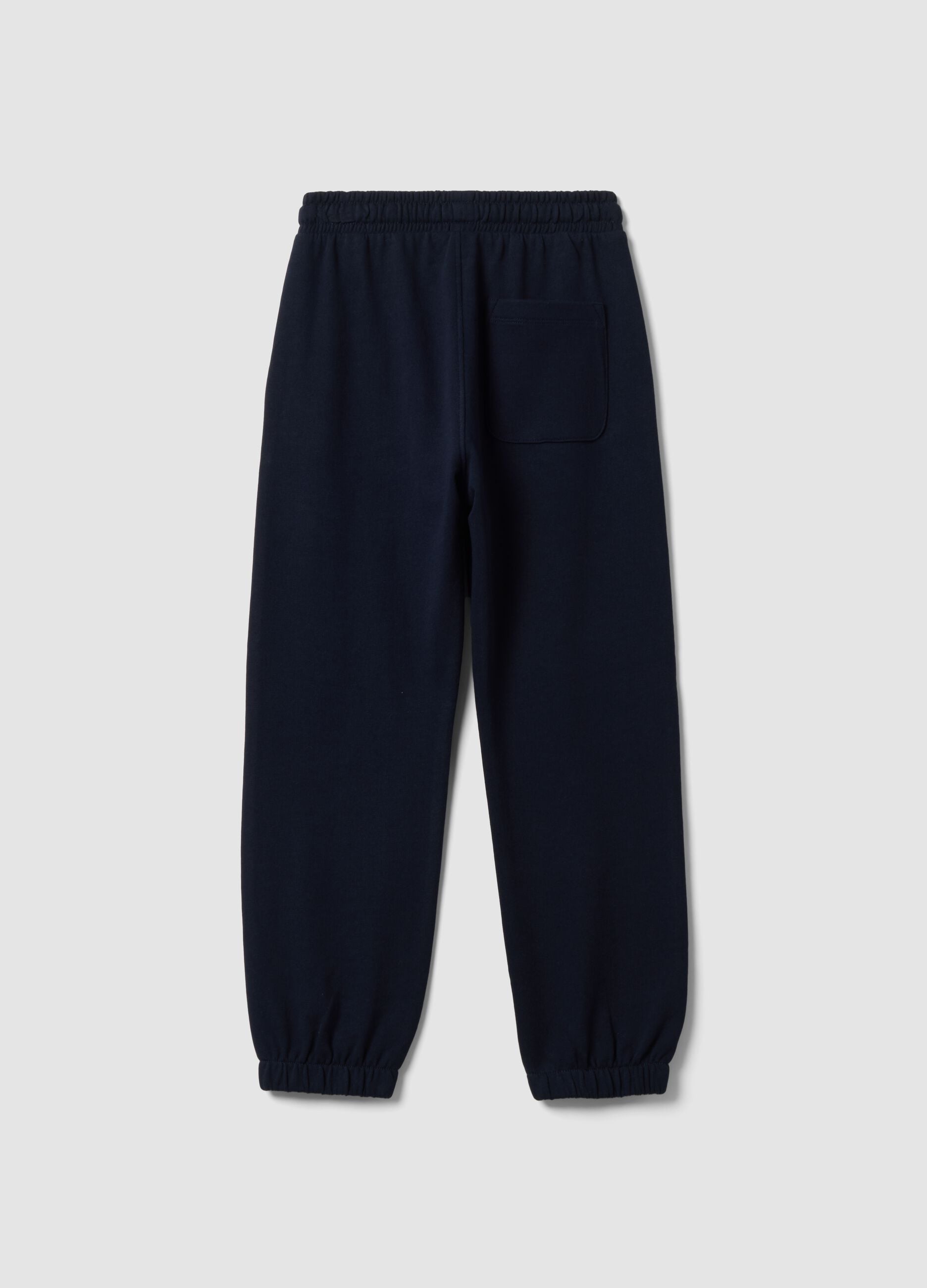 Blue organic cotton jogger trousers