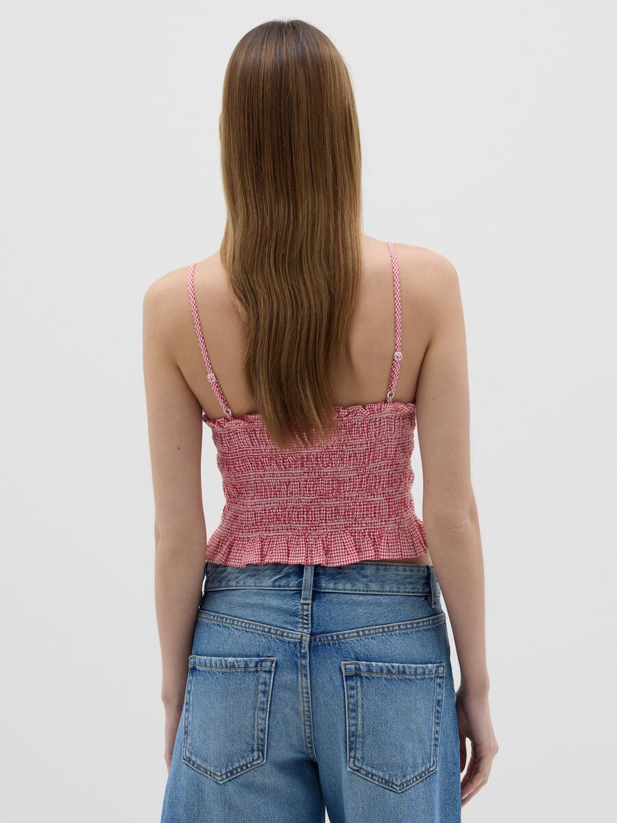 Women’s multicoloured short fitted top in 100% cotton_3