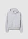Girls' pure cotton grey hoodie with regular fit_3