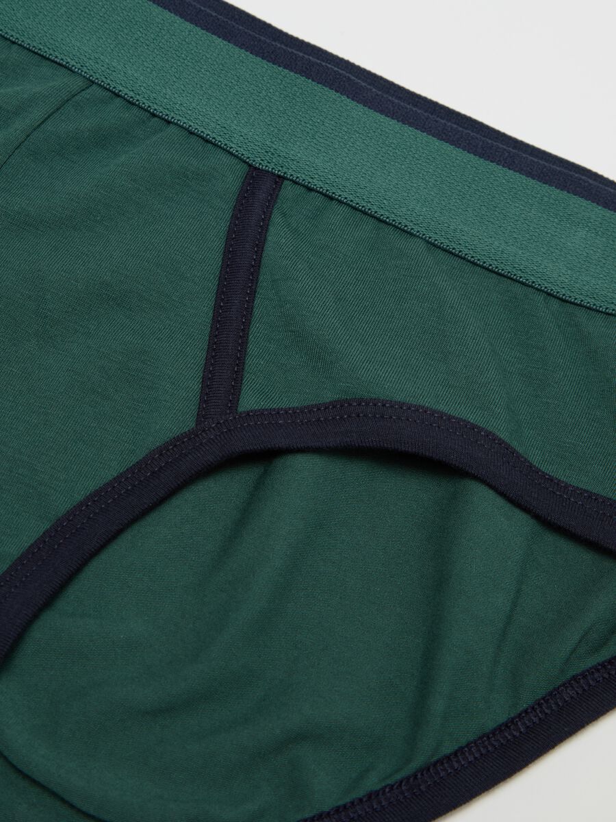 Stretch briefs with contrasting details_5