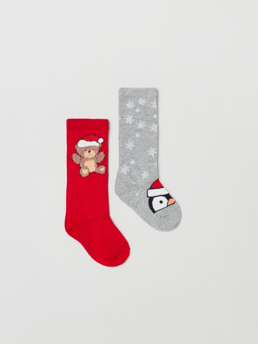 Bipack calze stretch motivo Natale_0