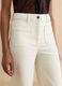 White stretch cotton regular fit trousers_3