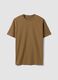 Brown pure organic cotton jersey T-shirt, regular fit_4