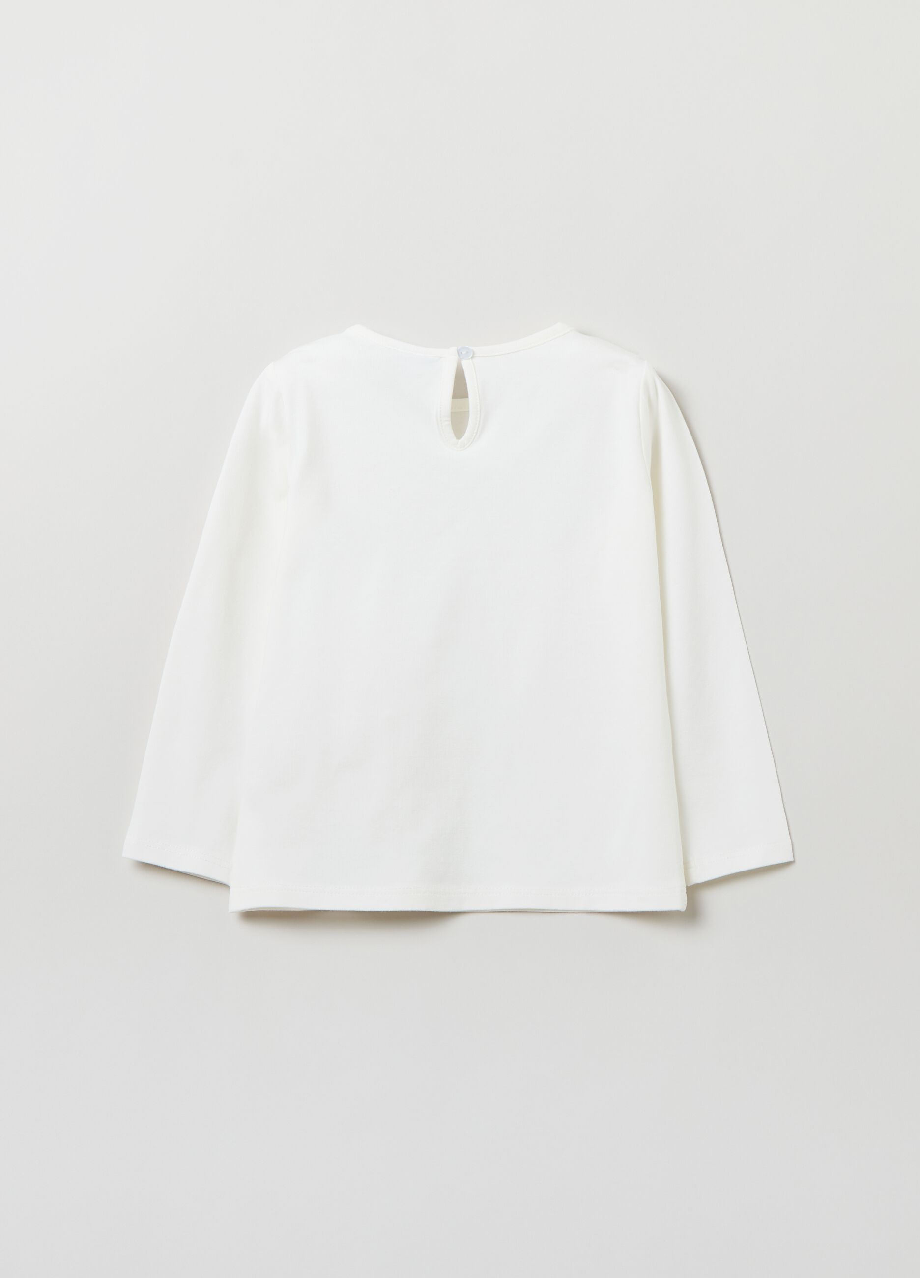 T-shirt a maniche lunghe con stampa_1