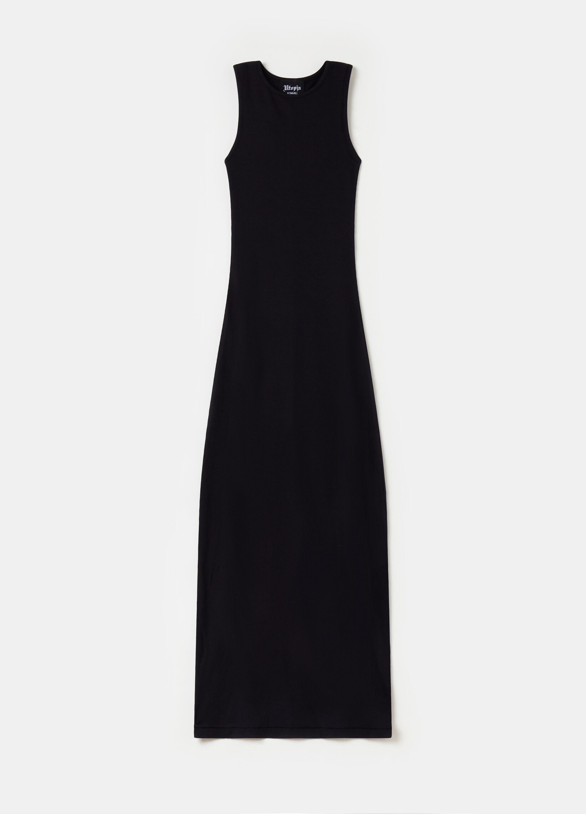 Long Shape Dress Black