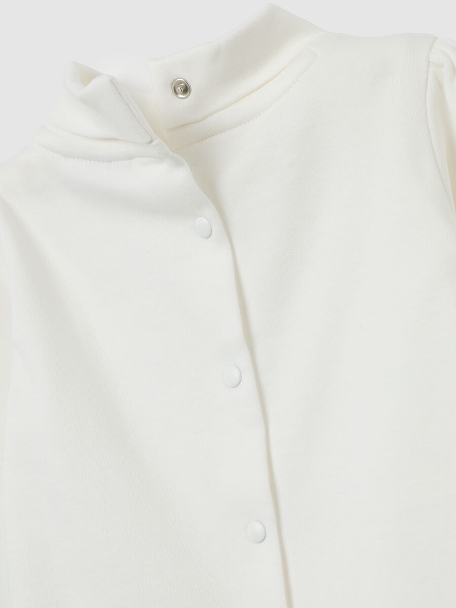 Baby girl cotton jersey top white regular fit_3