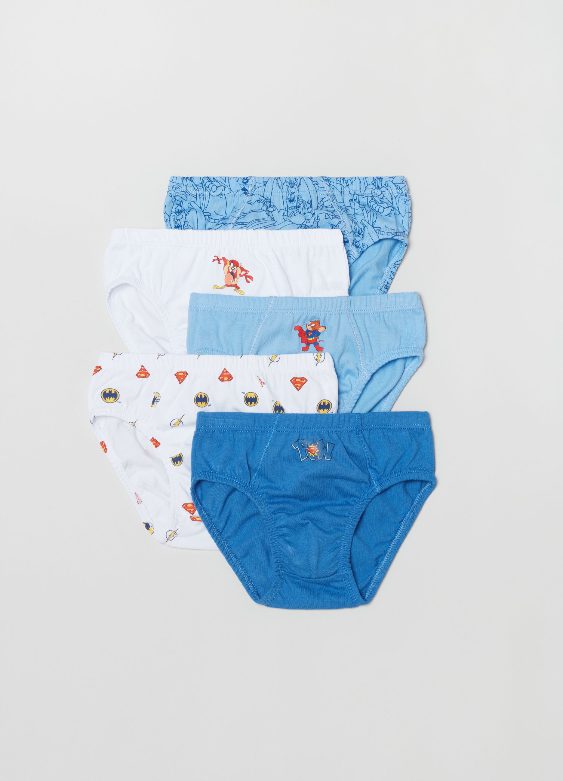 Set cinque slip in cotone 100° Anniversario_0