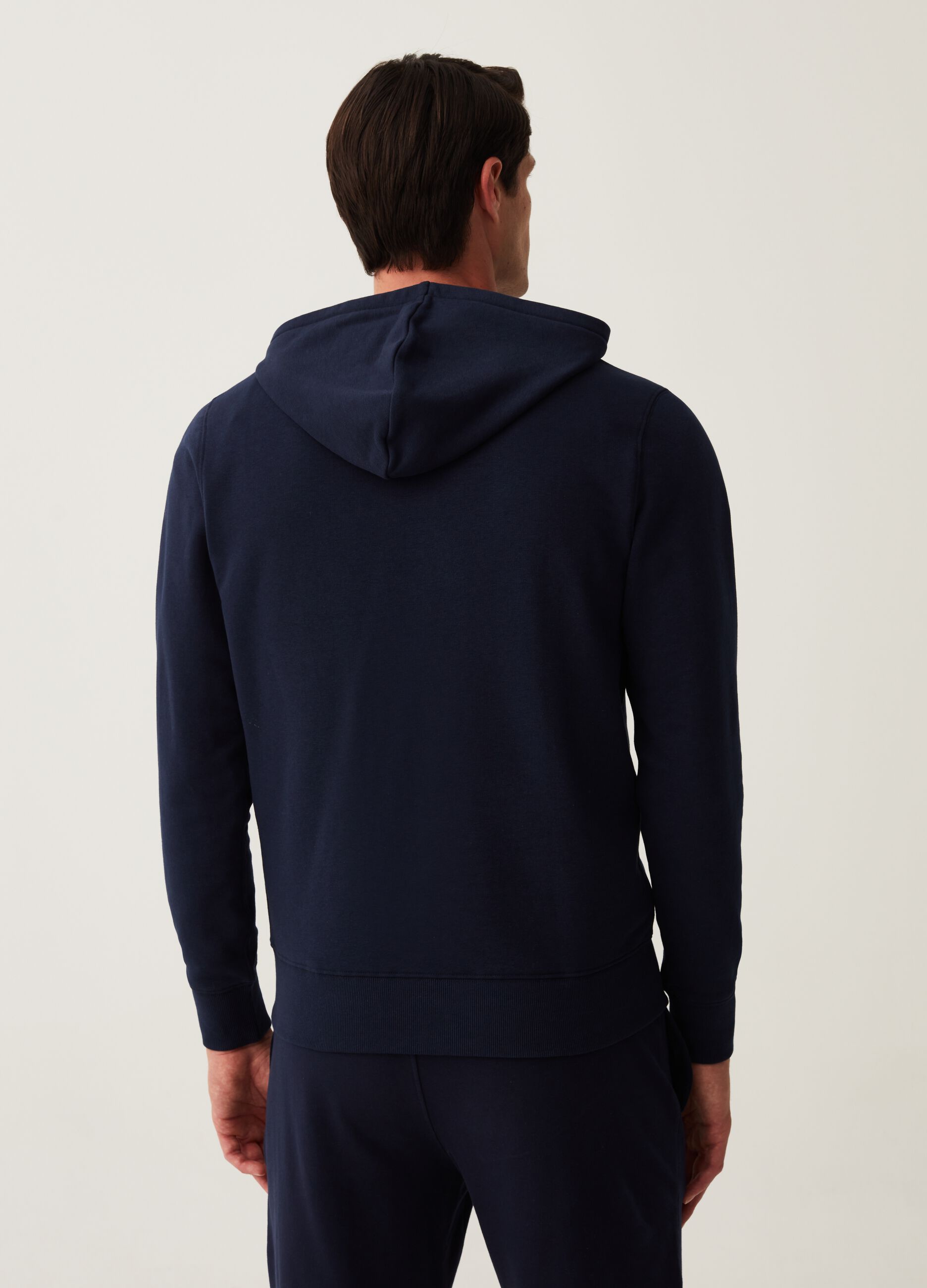 Full-zip in French Terry con cappuccio_2