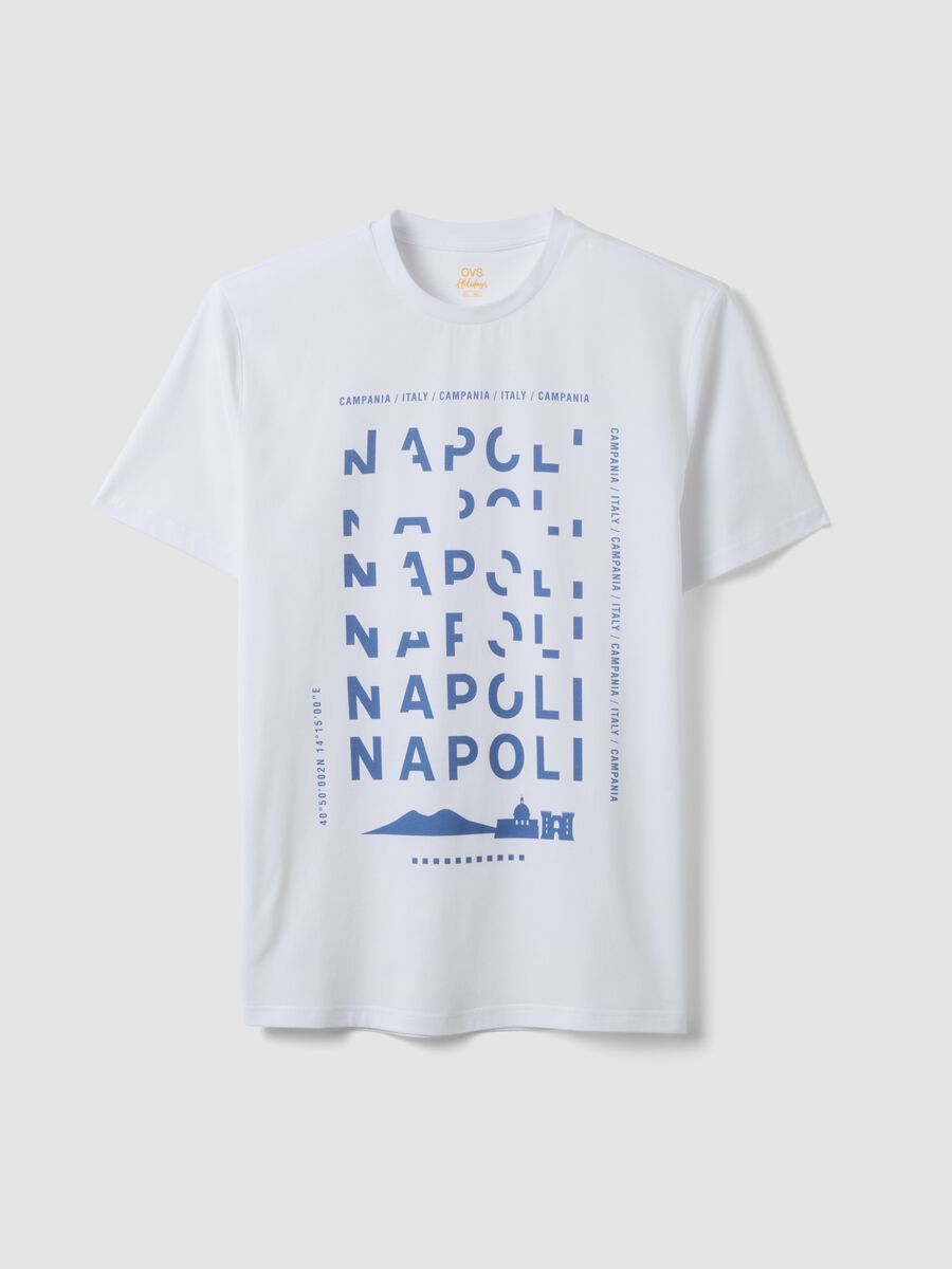 White pure cotton short-sleeve T-shirt, regular fit_4