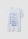 White pure cotton short-sleeve T-shirt, regular fit_4