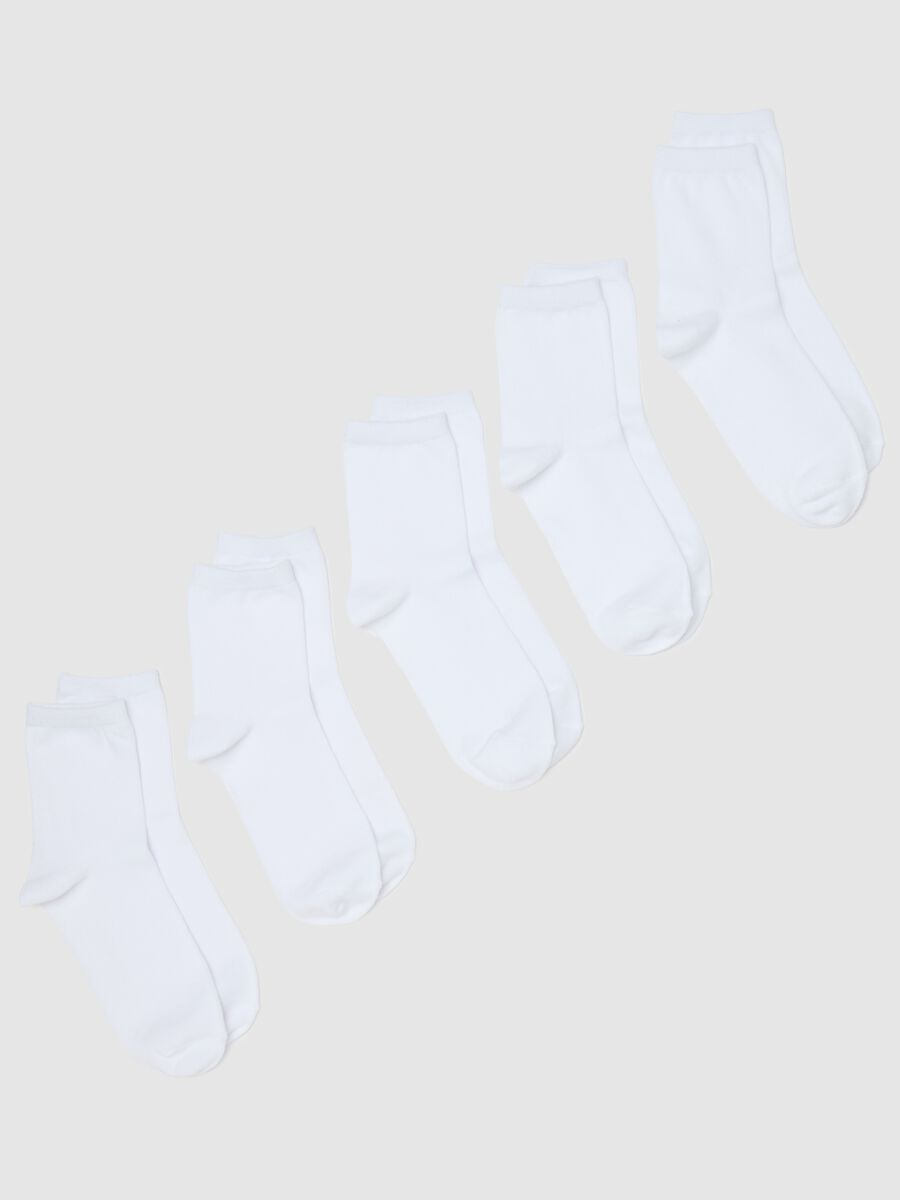 Five-pair pack short solid colour socks_0