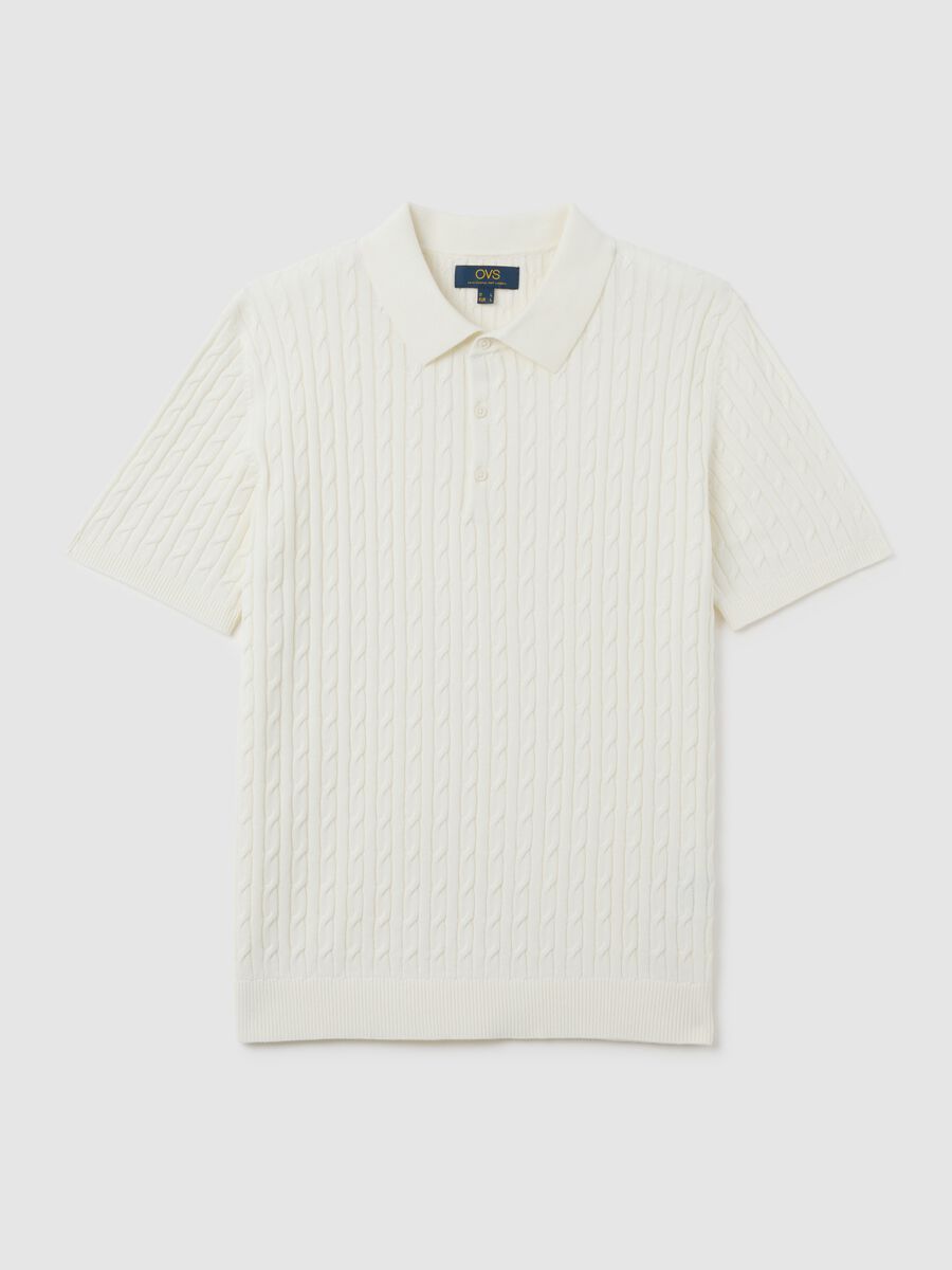 Polo in puro cotone bianca regular fit_4
