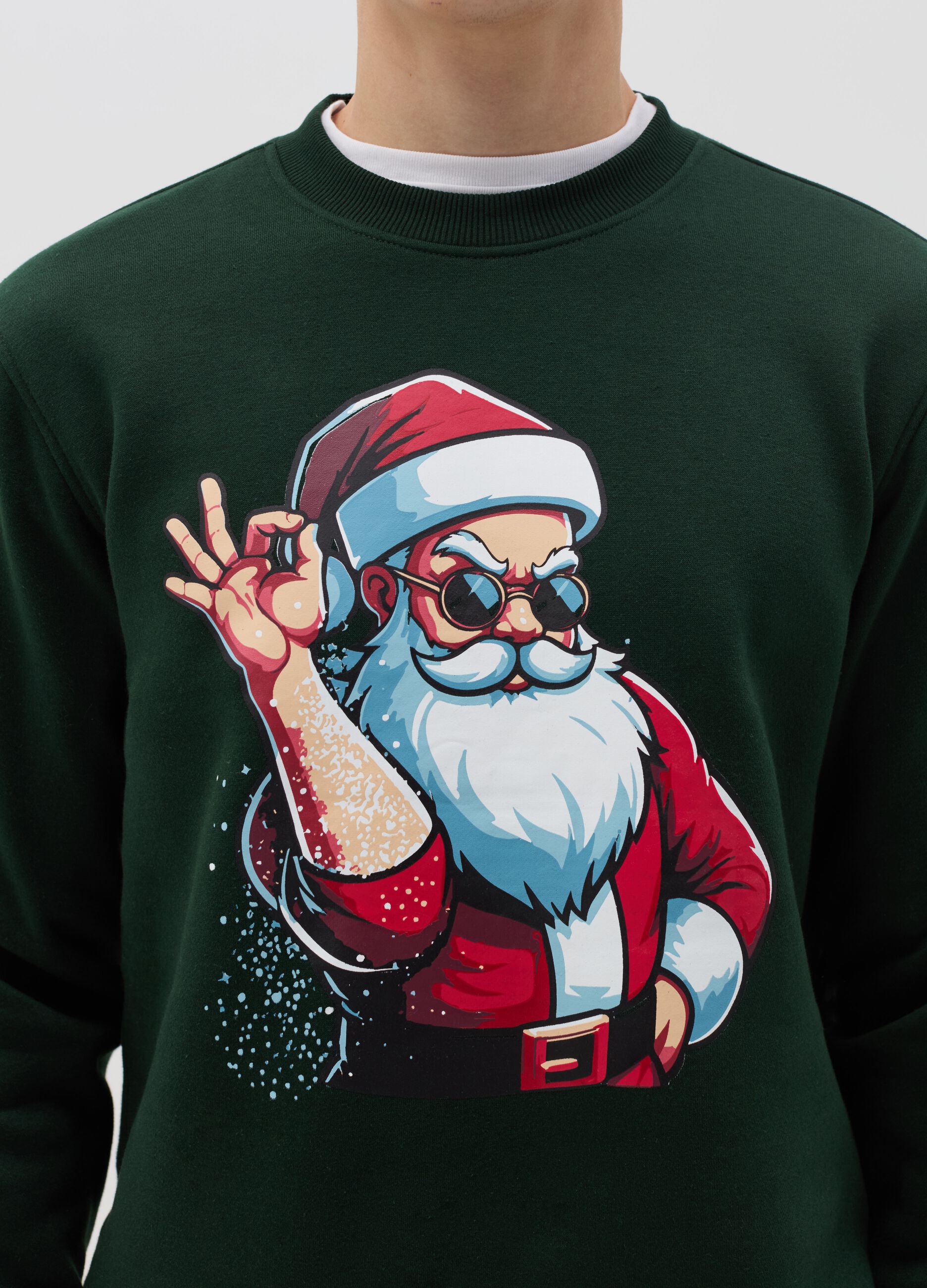 Felpa natale uomo clearance