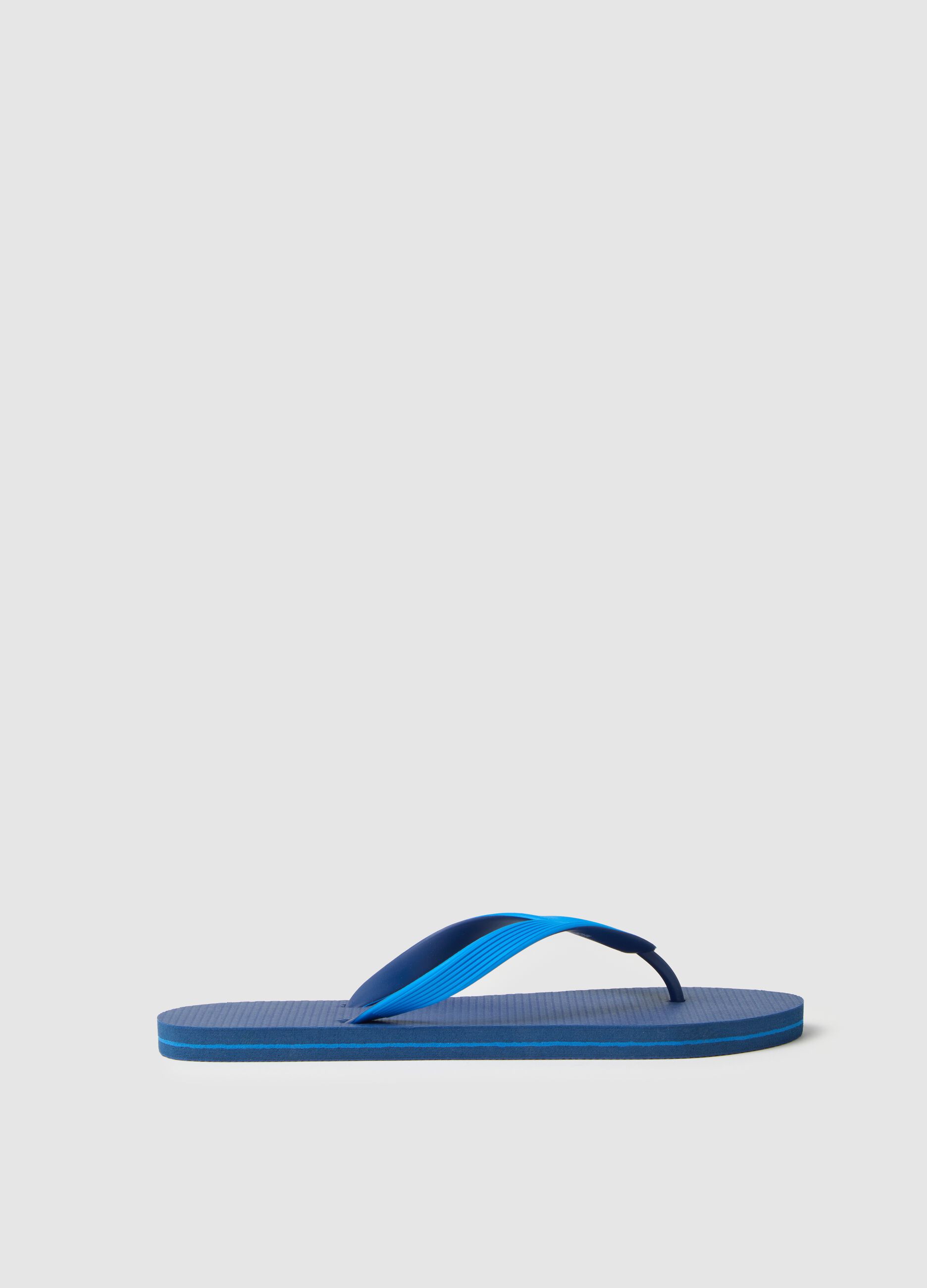 Men's multicolour flip-flops with anti-slip sole