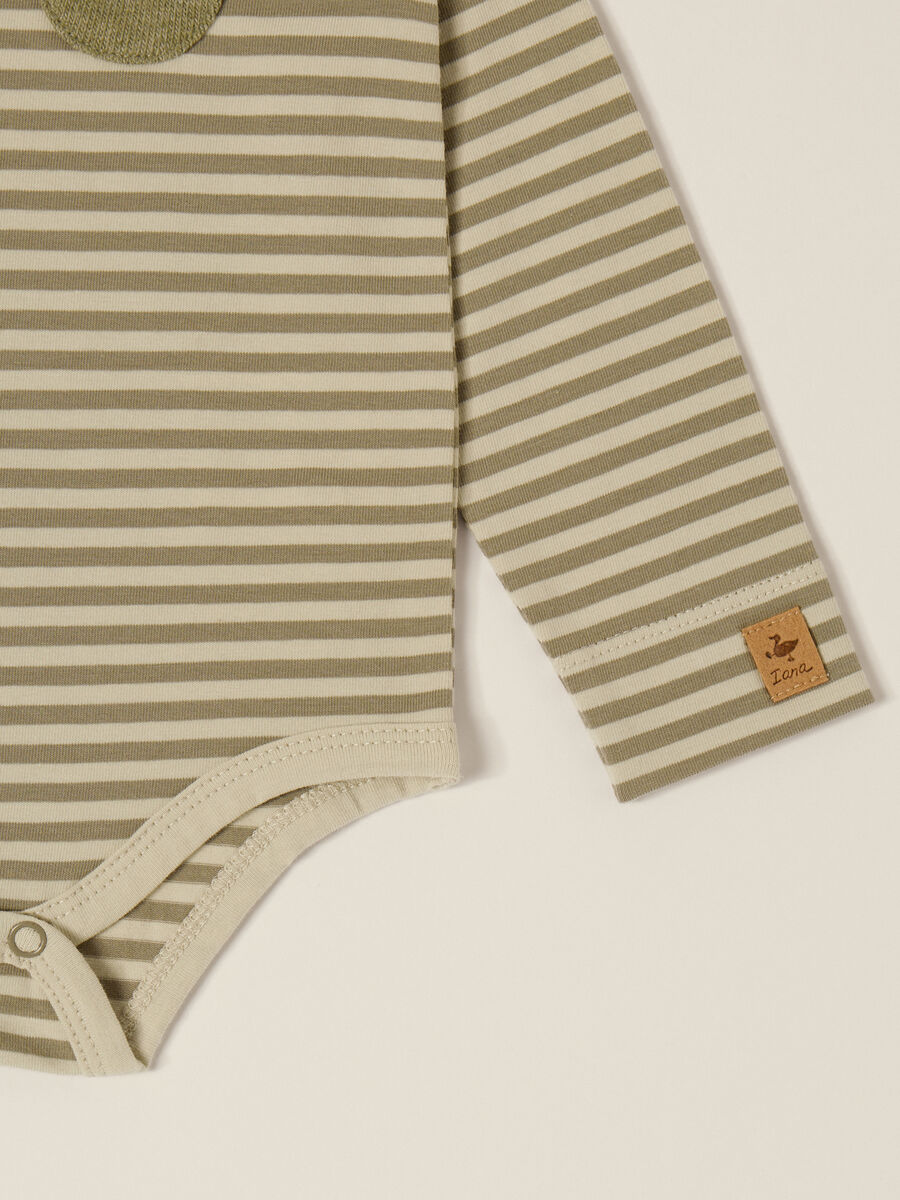 Green cotton blend set for baby girl_3