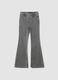 Jeggings grigi flare fit in cotone elasticizzato per ragazza_3