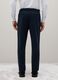 Blue Stretch Fabric Trousers Regular Fit_3